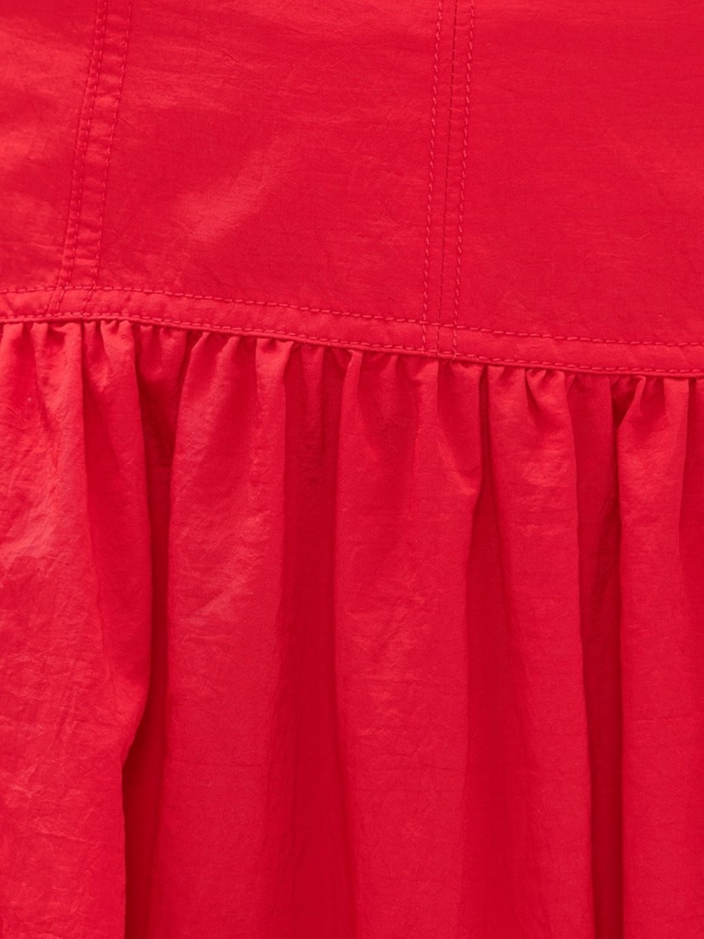 NWT Cinq à Sept Red Blythe Tiered Maxi Bubble Skirt - size 4 - Picture 12 of 13
